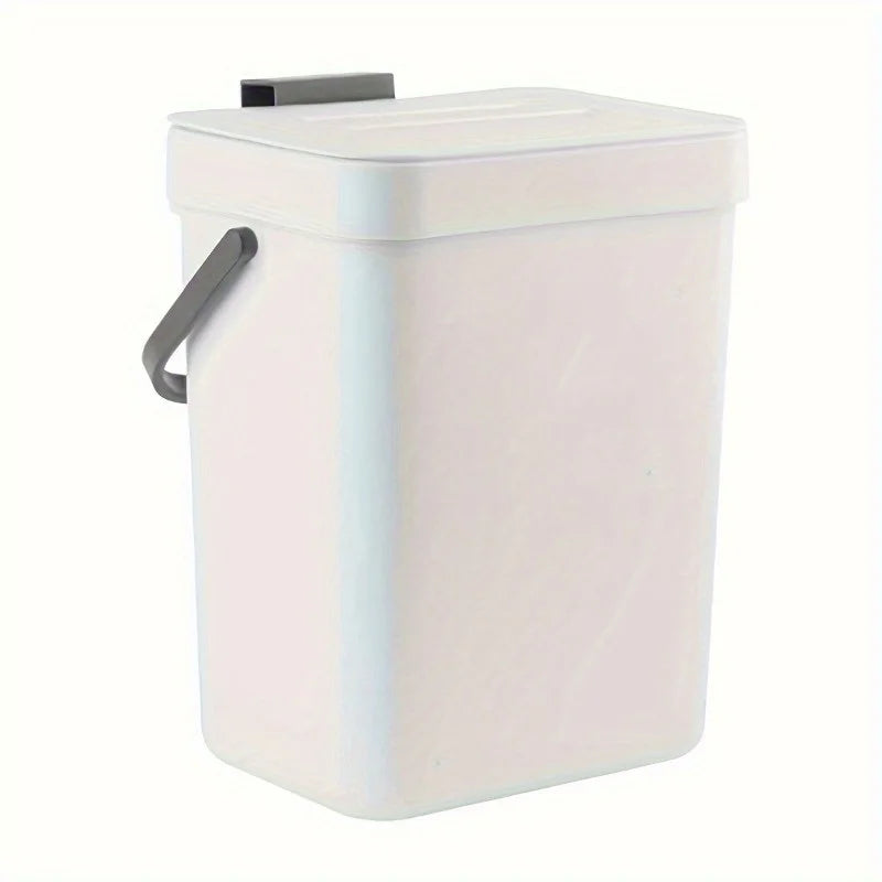 Poubelle peu encombrante à fermeture silencieuse-3/5L, poubelle scellée écologique pour la cuisine et le bureau, aucune électricité nécessaire