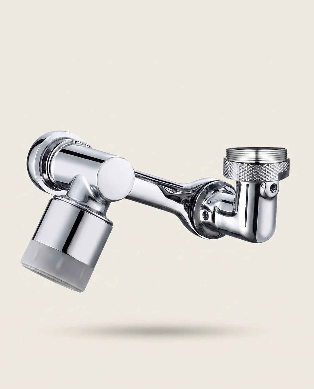 Extension de robinet en métal à large rotation avec aérateur, double mode de jet - hero