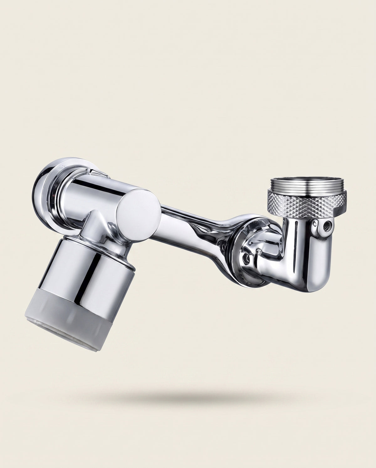 Extension de robinet en métal à large rotation avec aérateur, double mode de jet - hero