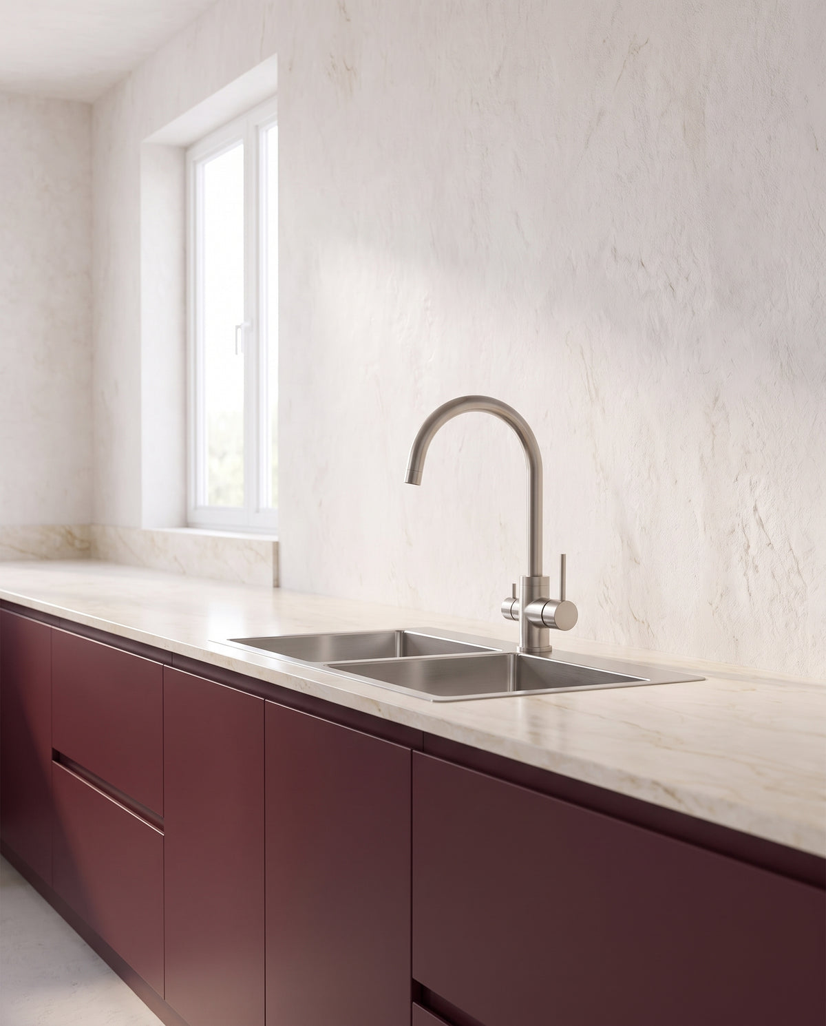 Robinet de cuisine trois voies pour eau filtrée - ambiance