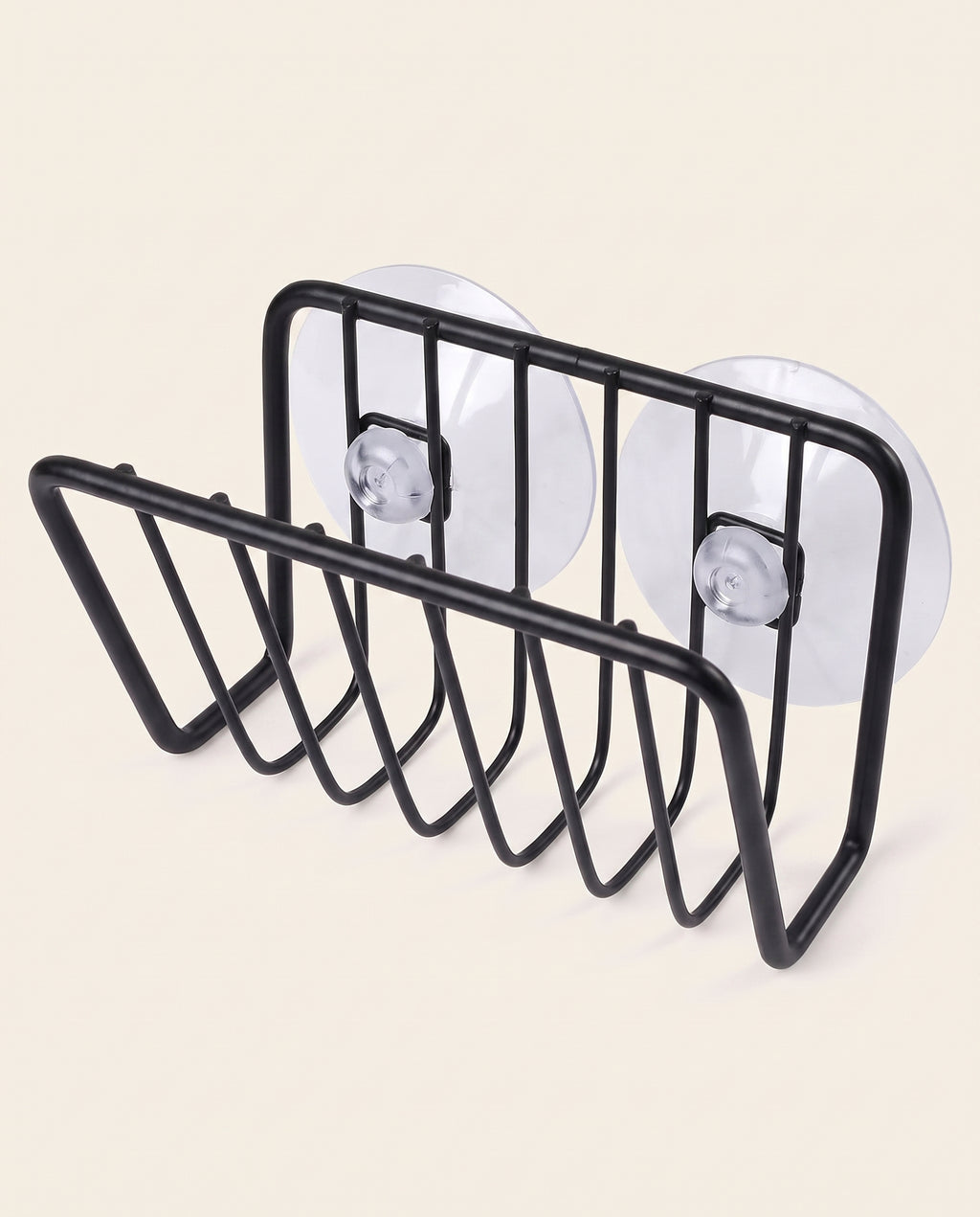Porte-éponge à ventouse en acier inoxydable - variant
