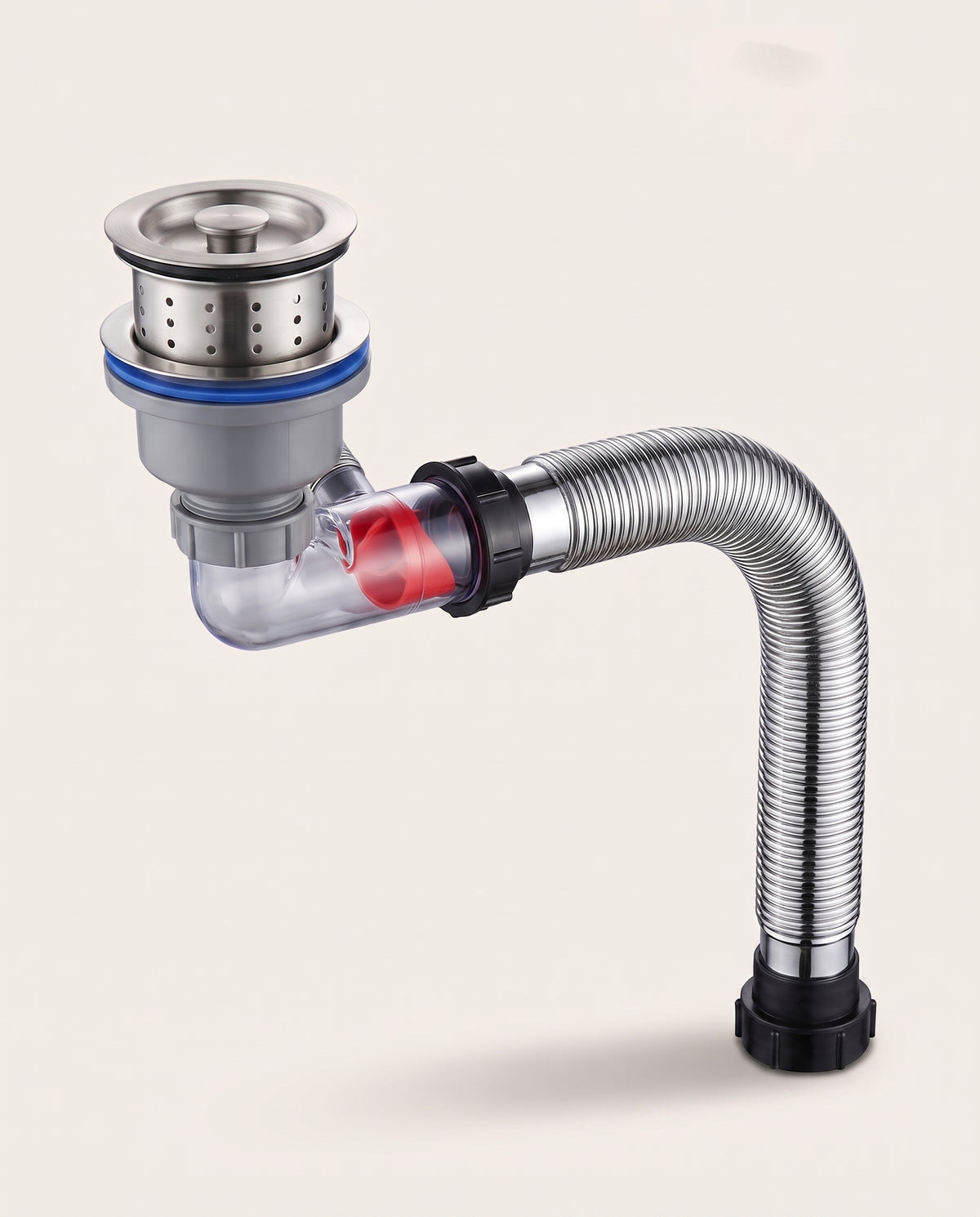 Ensemble de vidange pour évier double cuve - variant
