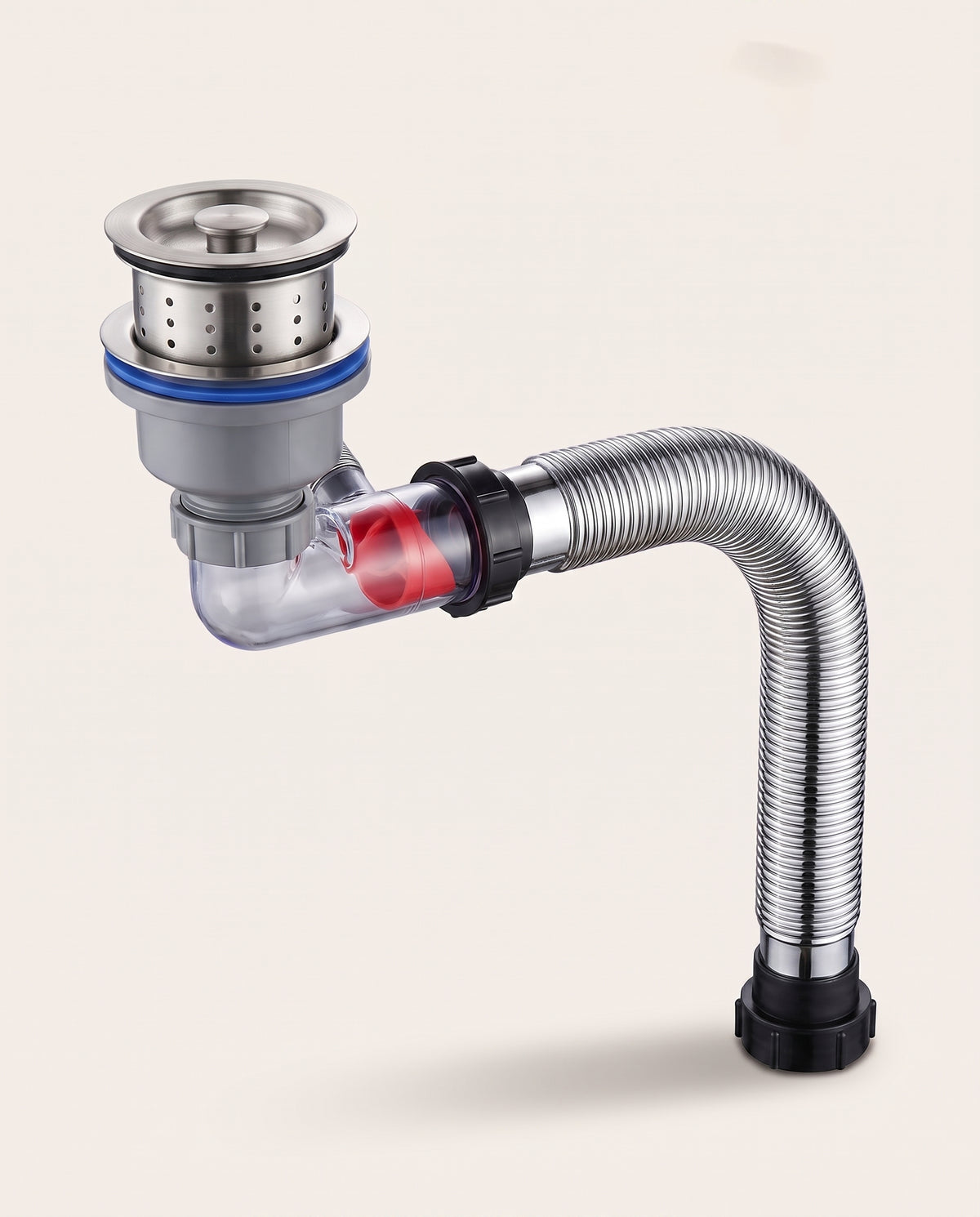 Ensemble de vidange pour évier double cuve - variant