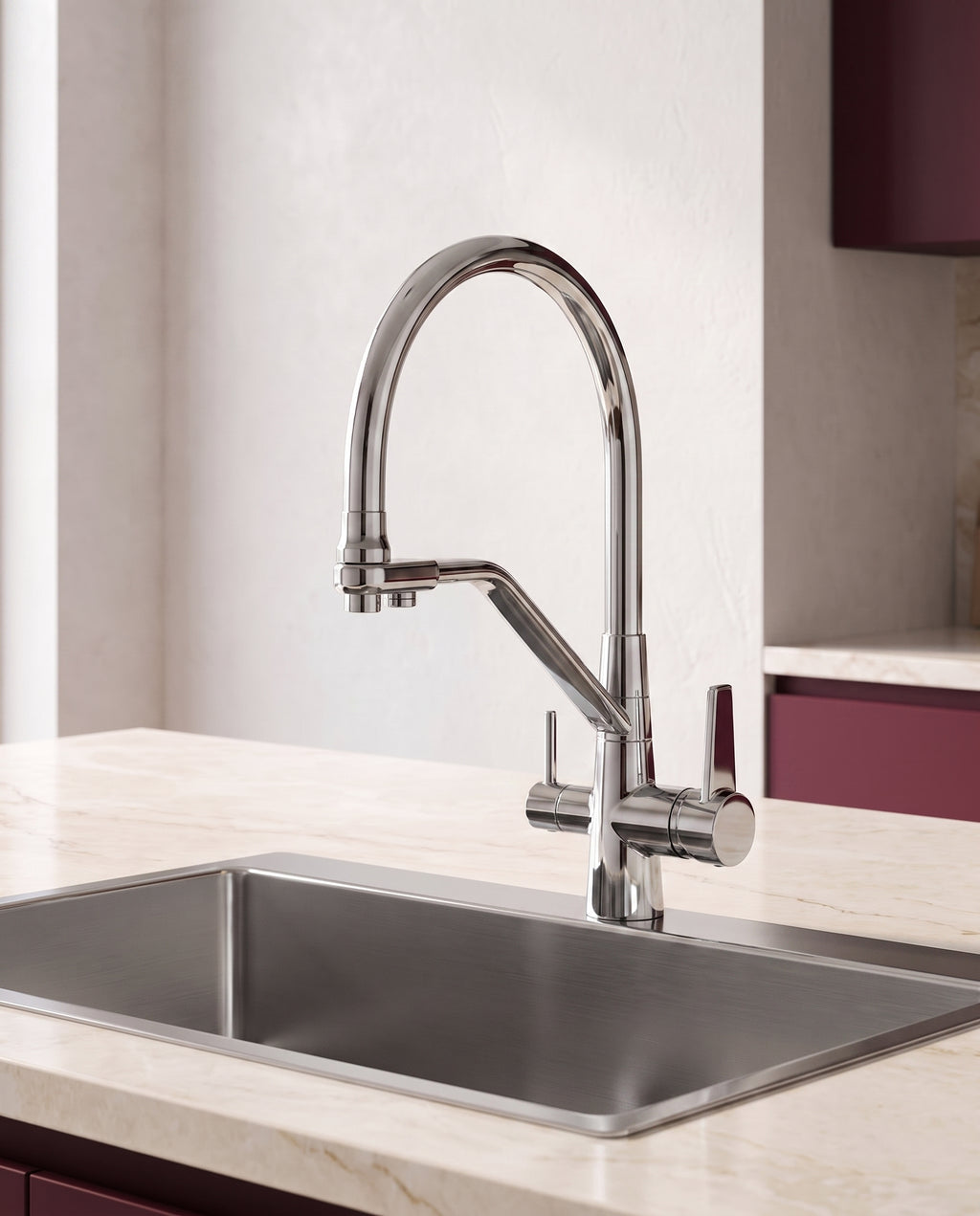 Robinet de cuisine 3 en 1 avec eau filtrée - variant