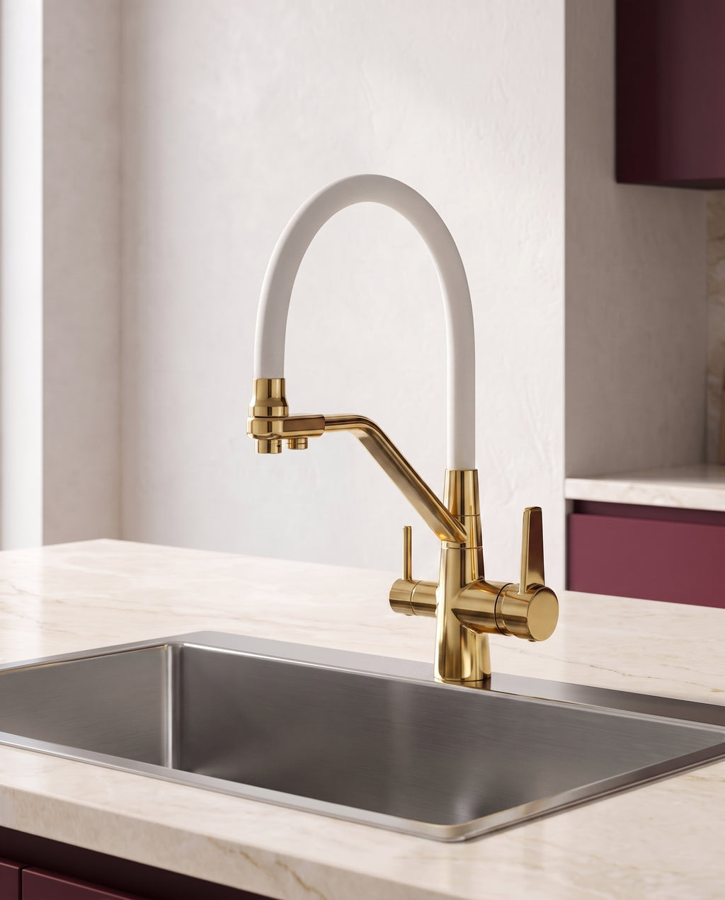 Robinet de cuisine 3 en 1 avec eau filtrée - variant