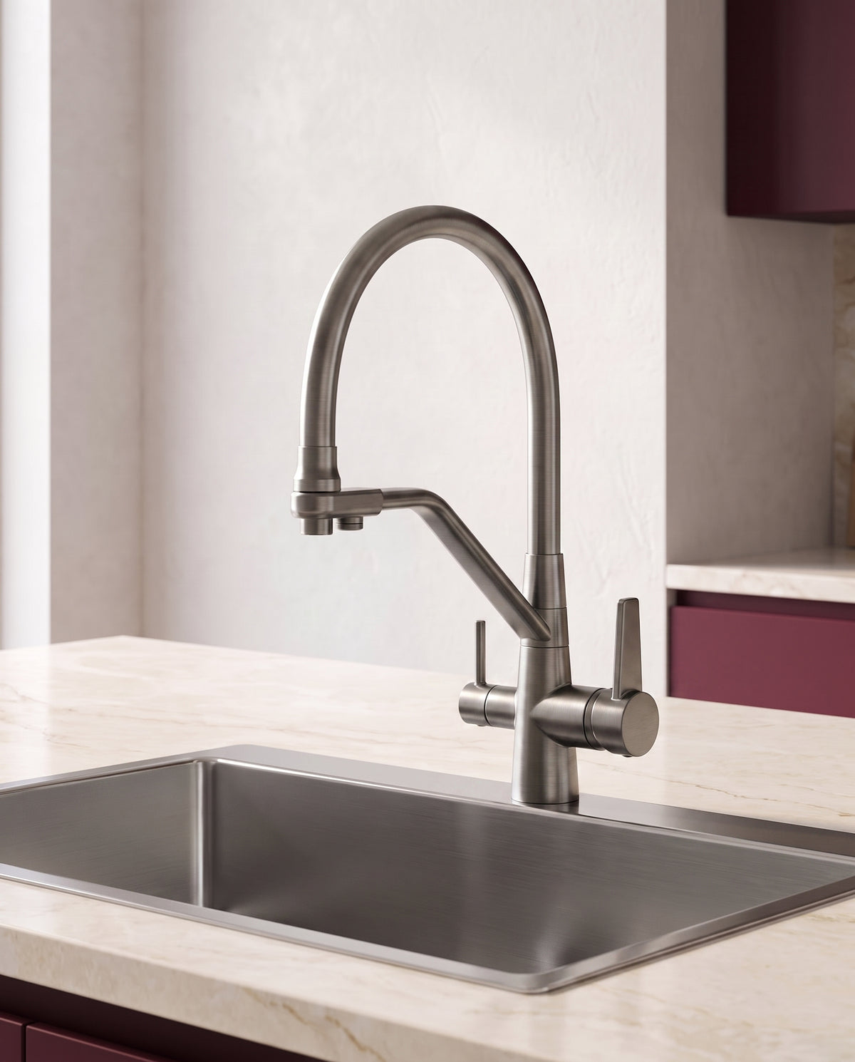 Robinet de cuisine 3 en 1 avec eau filtrée - variant