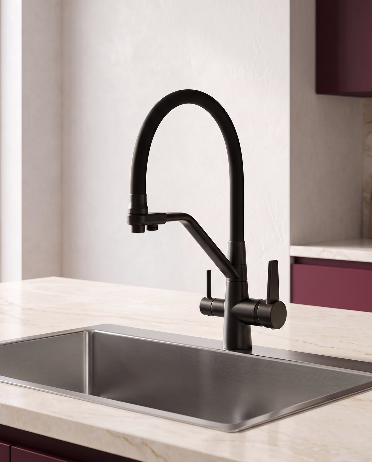 Robinet de cuisine 3 en 1 avec eau filtrée - variant