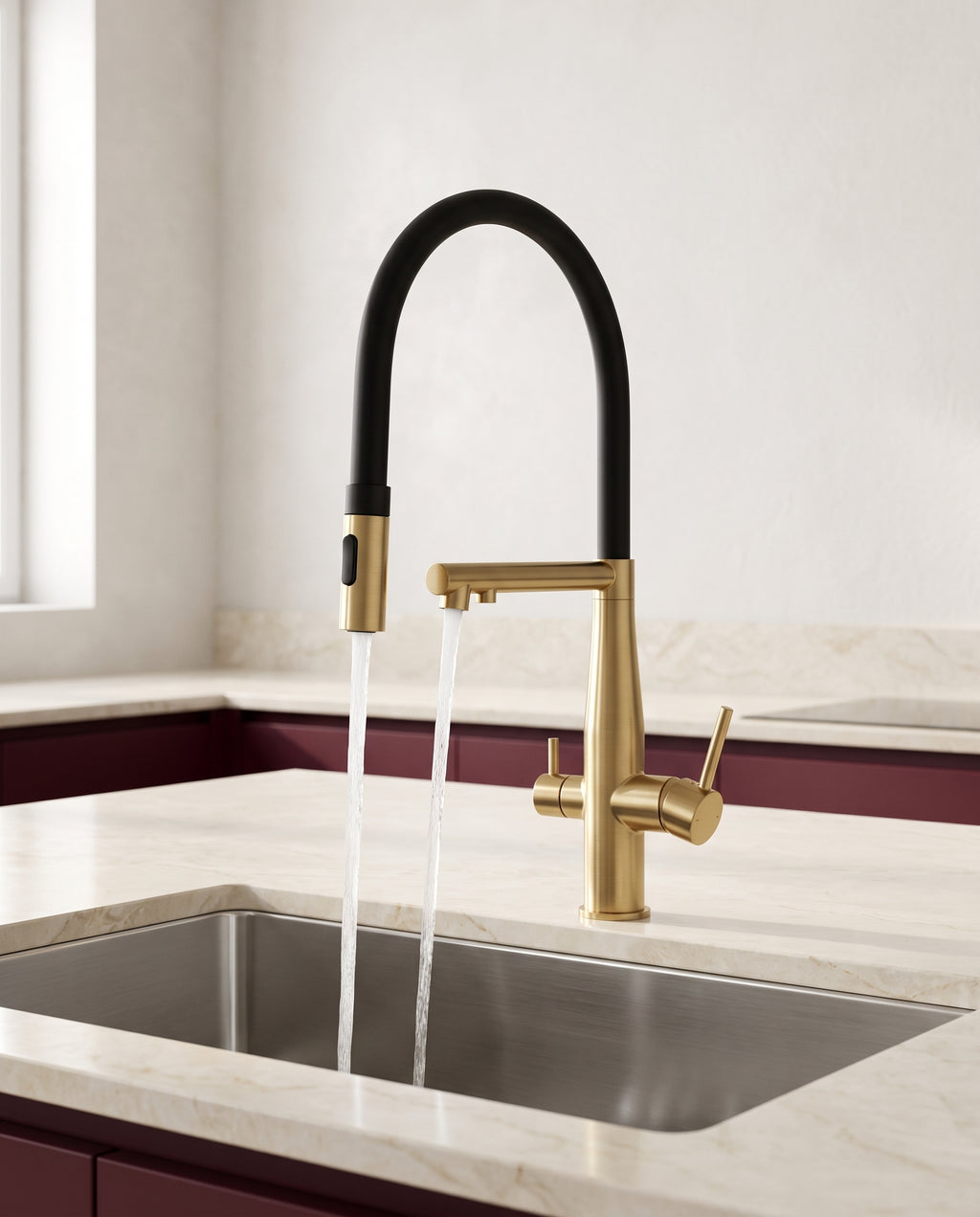 Robinet de cuisine avec sortie pour eau filtrée - hero