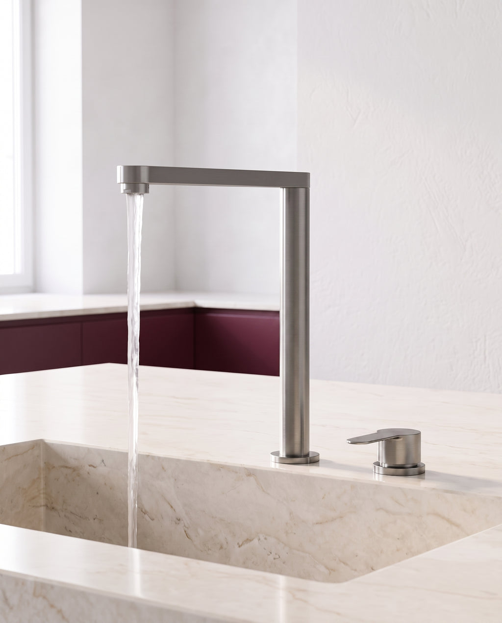 Mitigeur de cuisine rabattable en acier inoxydable 304 - variant