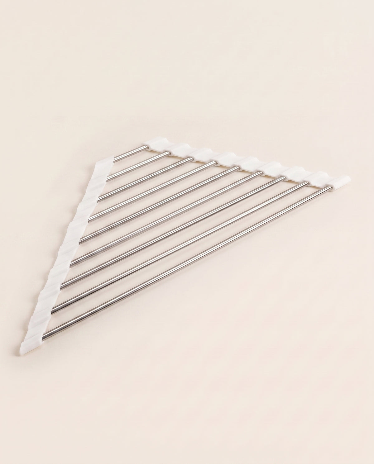 Égouttoir d’angle pliable en acier inoxydable - variant
