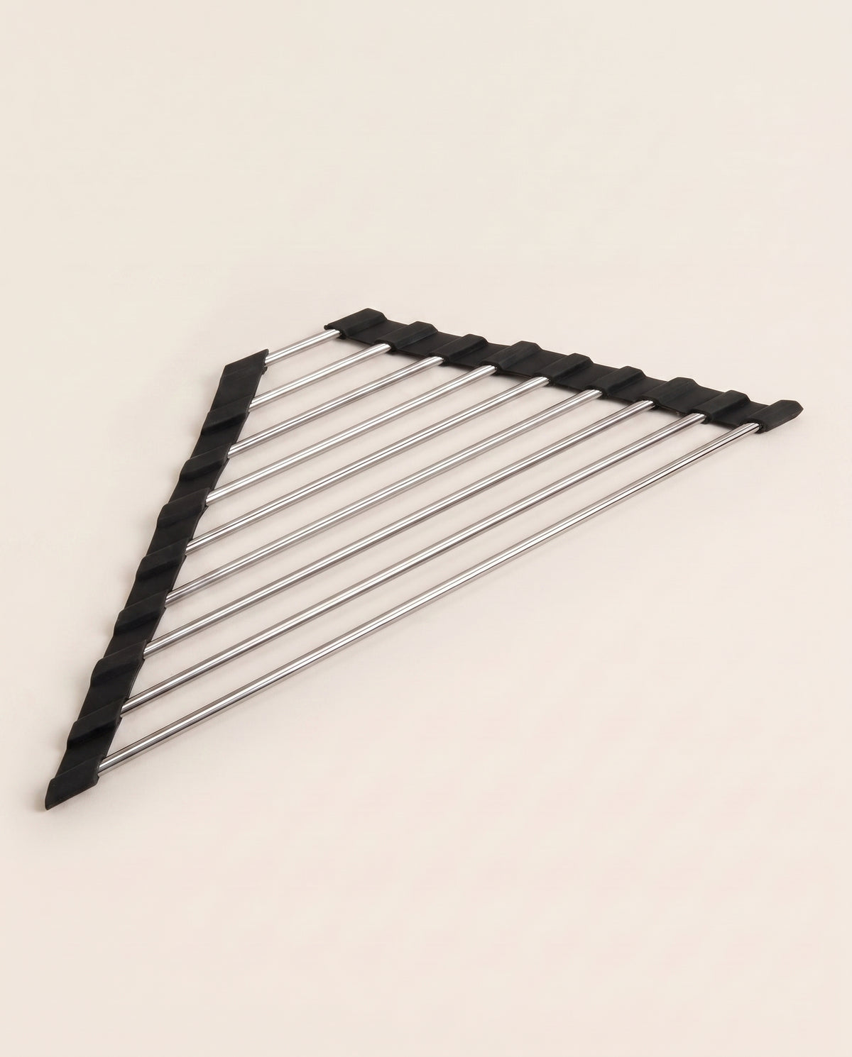 Égouttoir d’angle pliable en acier inoxydable - variant