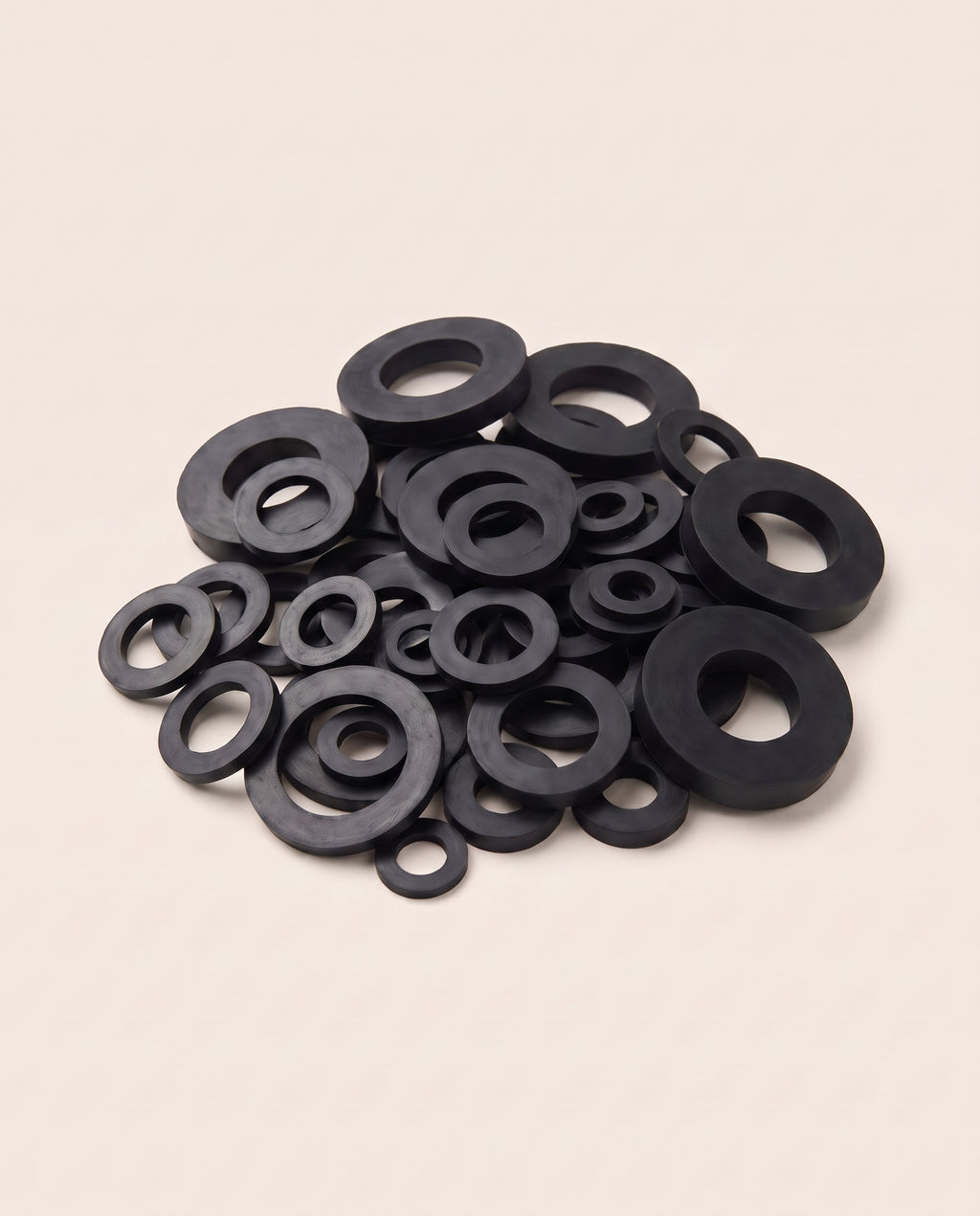 Lot de 50 rondelles en caoutchouc, 10 dimensions - variant