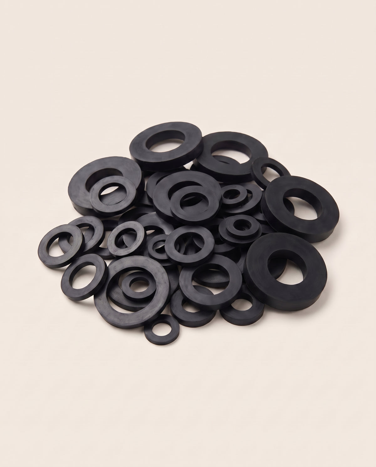Lot de 50 rondelles en caoutchouc, 10 dimensions - variant