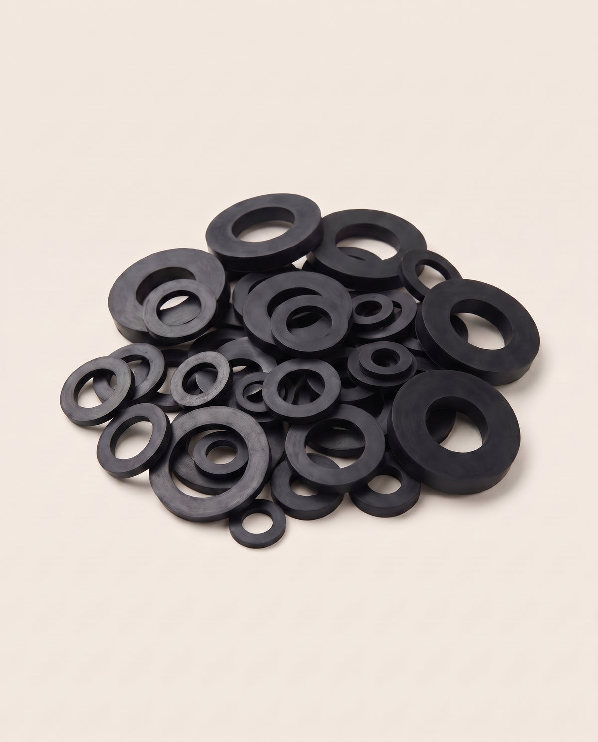 Lot de 50 rondelles en caoutchouc, 10 dimensions - variant