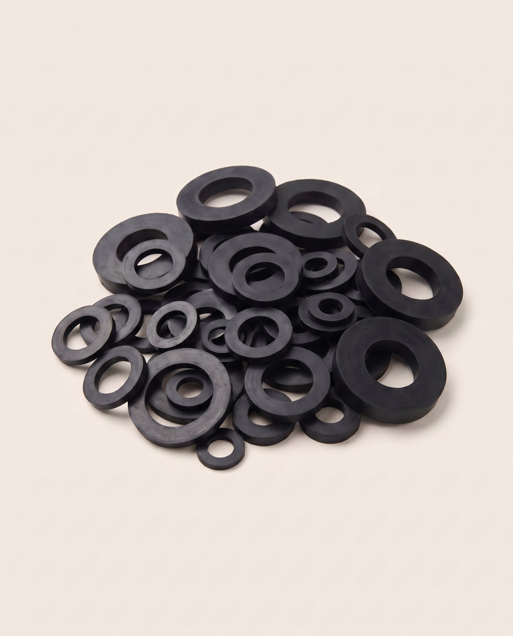 Lot de 50 rondelles en caoutchouc, 10 dimensions - variant