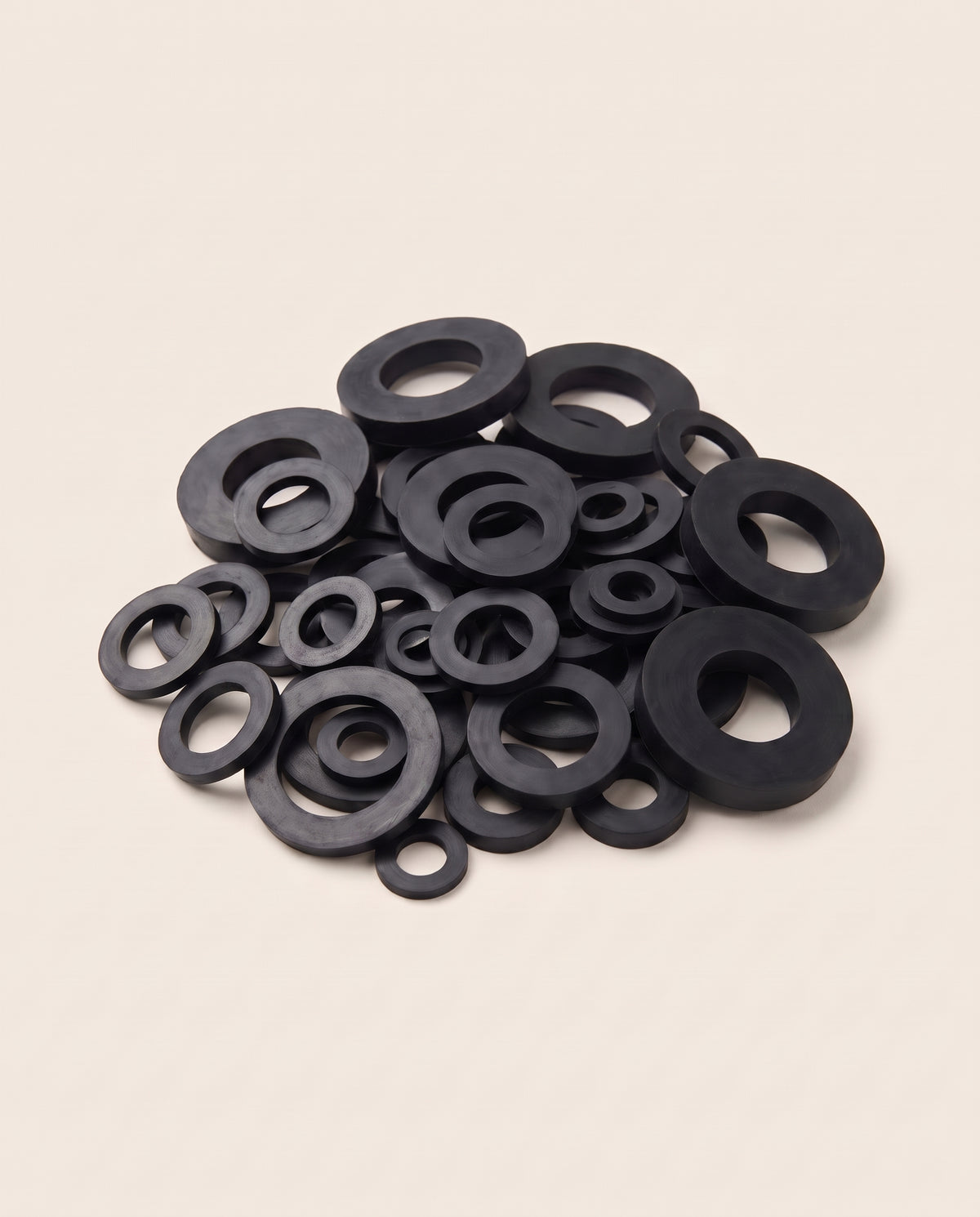 Lot de 50 rondelles en caoutchouc, 10 dimensions - variant