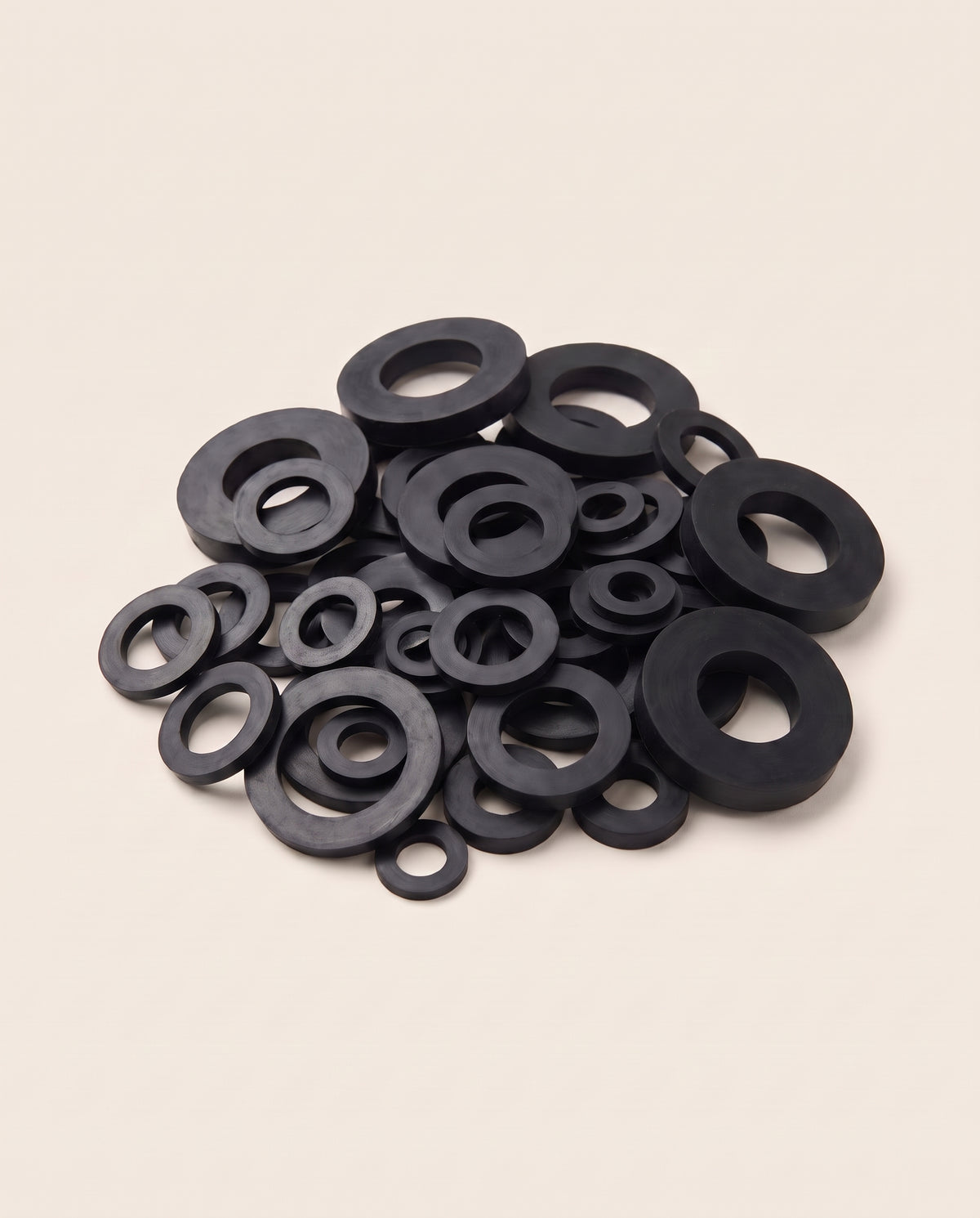 Lot de 50 rondelles en caoutchouc, 10 dimensions - variant