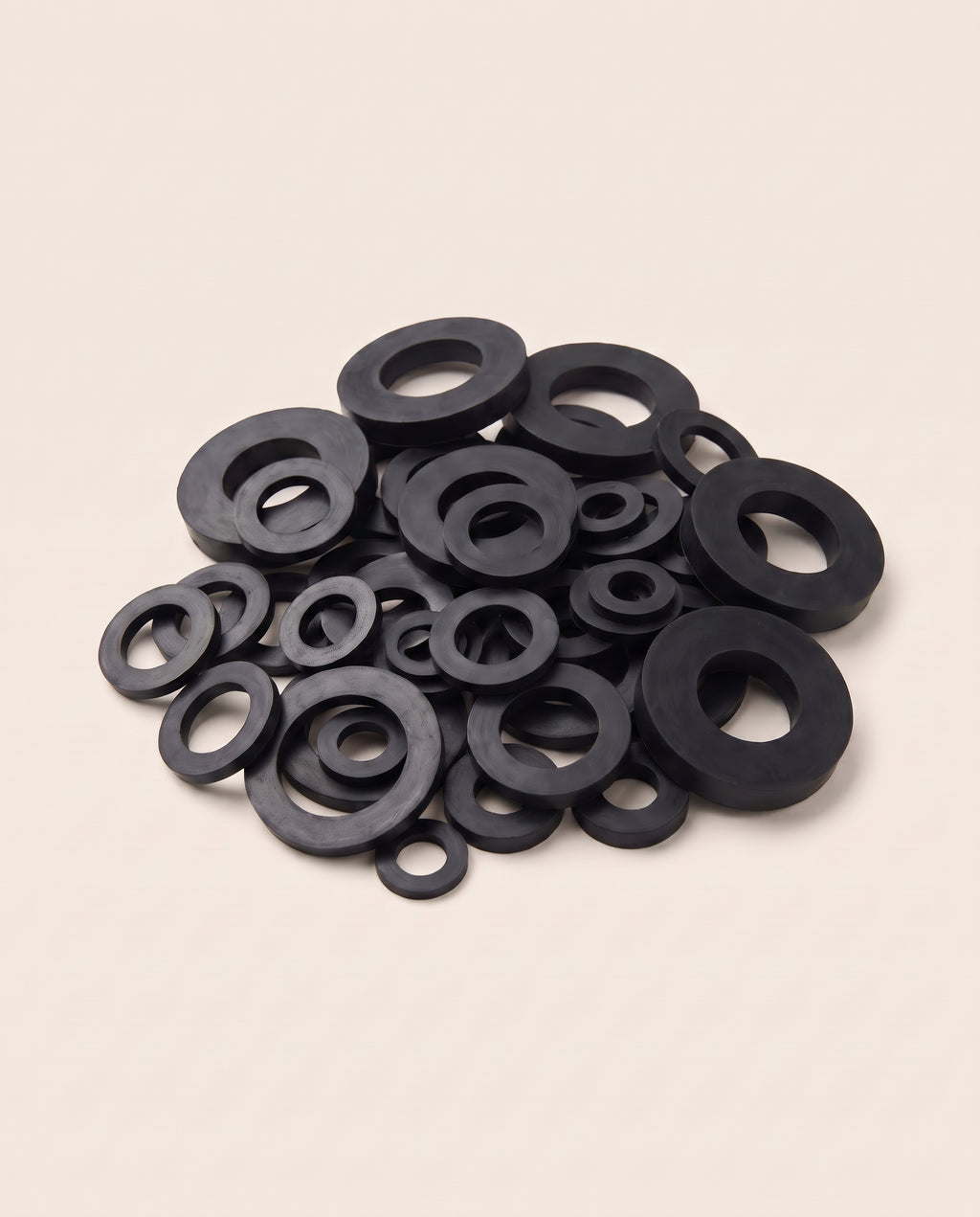 Lot de 50 rondelles en caoutchouc, 10 dimensions - variant