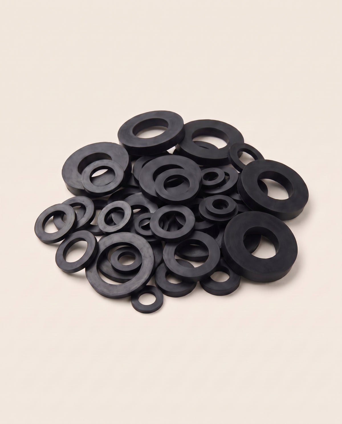 Lot de 50 rondelles en caoutchouc, 10 dimensions - variant