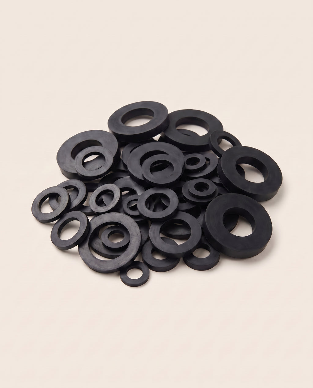 Lot de 50 rondelles en caoutchouc, 10 dimensions - variant