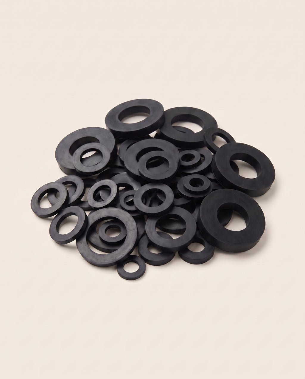 Lot de 50 rondelles en caoutchouc, 10 dimensions - variant