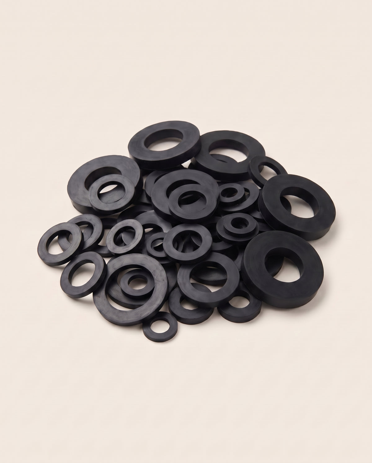 Lot de 50 rondelles en caoutchouc, 10 dimensions - variant