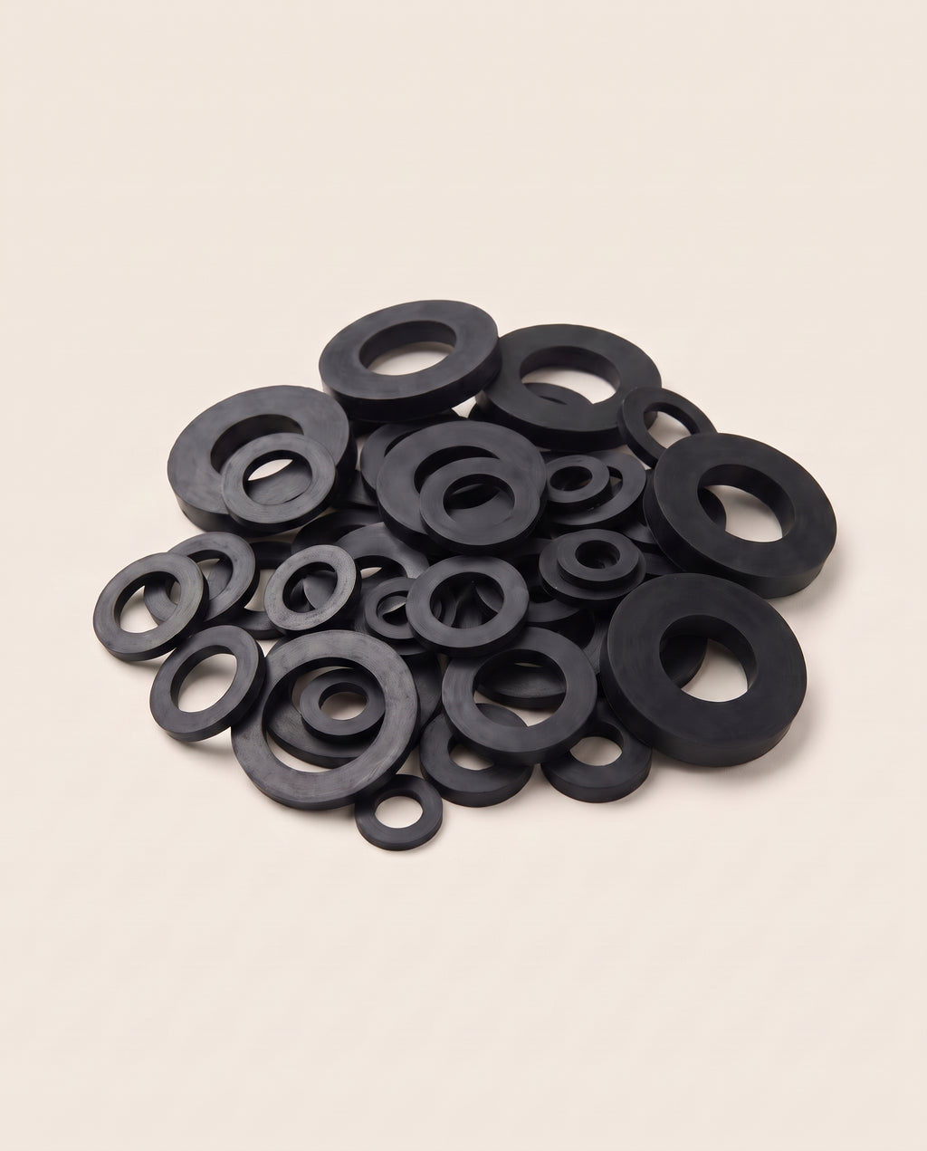 Lot de 50 rondelles en caoutchouc, 10 dimensions - variant