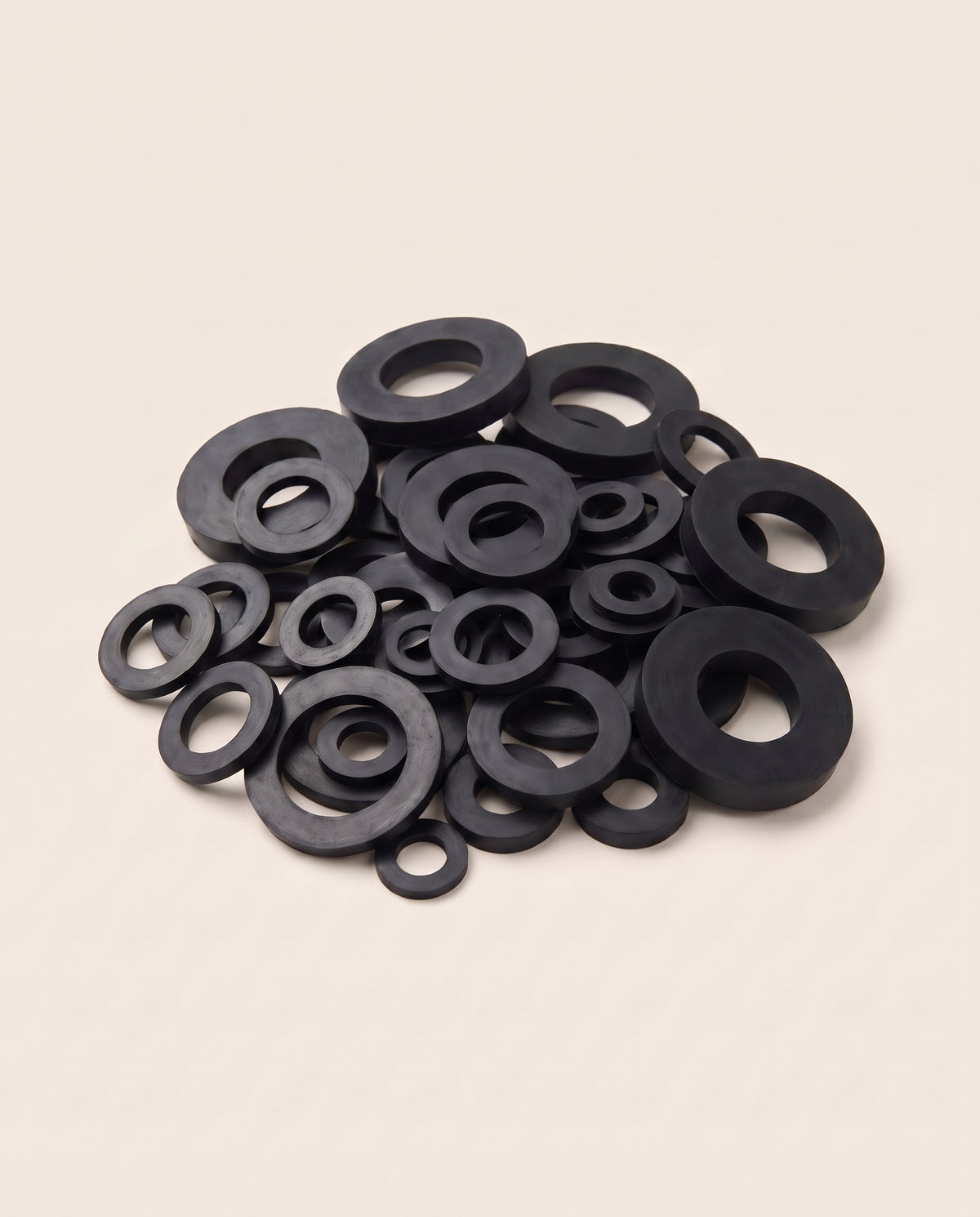 Lot de 50 rondelles en caoutchouc, 10 dimensions - variant