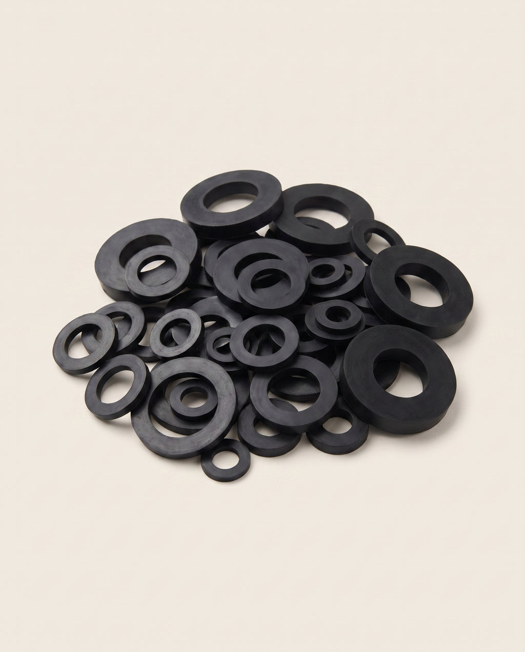Lot de 50 rondelles en caoutchouc, 10 dimensions - hero